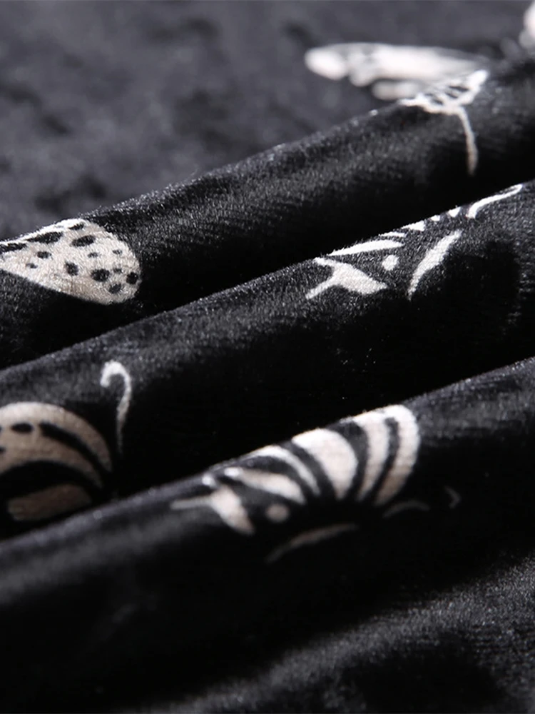 Harajuku Black Dress Women Gothic Spaghetti Strap Backless Off Shoulder Dresses Female Fashion Casual Print Sexy Dress - Image 6